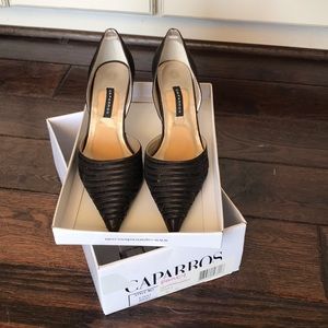 Capparos Chocolate Silk heels